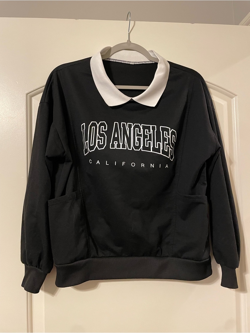 Shein Graphic Sweatshirt with Collar Women's M